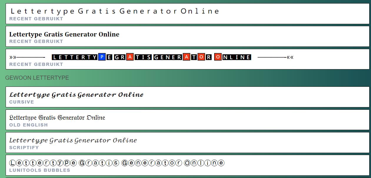 lettertypes gratis online