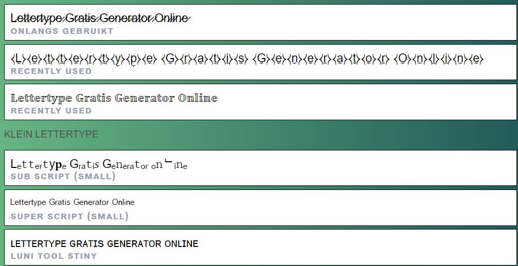 small lettertypes gratis online